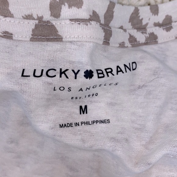 Lucky Brand leopard print top size medium - Picture 5 of 5
